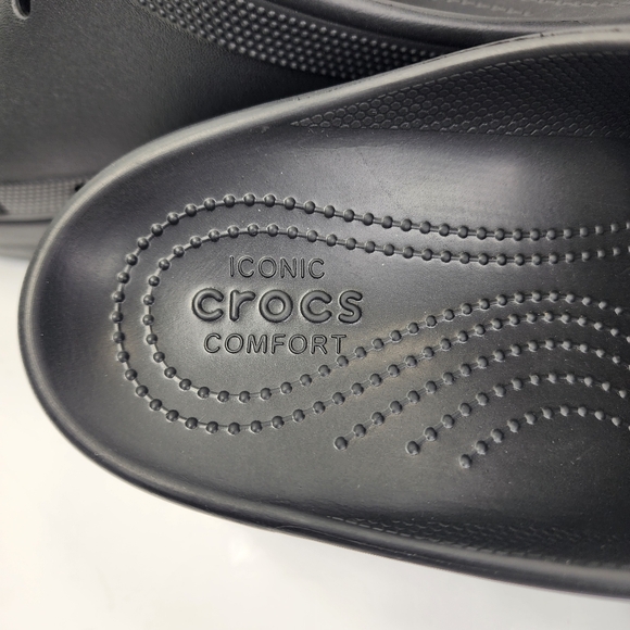 Crocs Siren Clogs High Unisex Heels Platform Slippers Men's 10 Women' 12 Black - Picture 13 of 13
